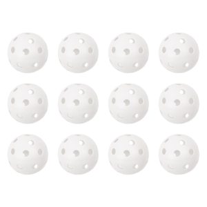 12 balles perforées en plastique CHPLBB